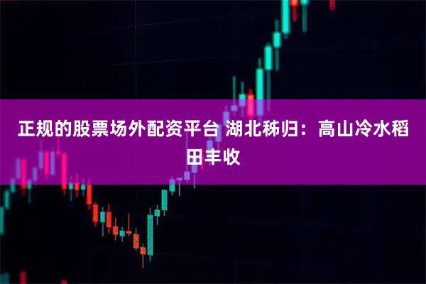正规的股票场外配资平台 湖北秭归：高山冷水稻田丰收