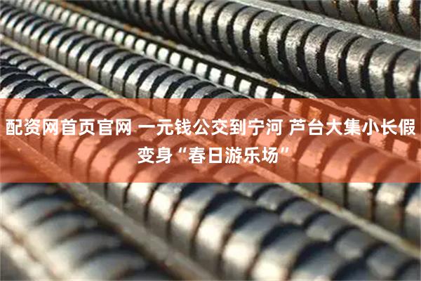 配资网首页官网 一元钱公交到宁河 芦台大集小长假 变身“春日游乐场”